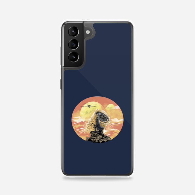 Wanderer Above The Sea Of Sand-Samsung-Snap-Phone Case-zascanauta