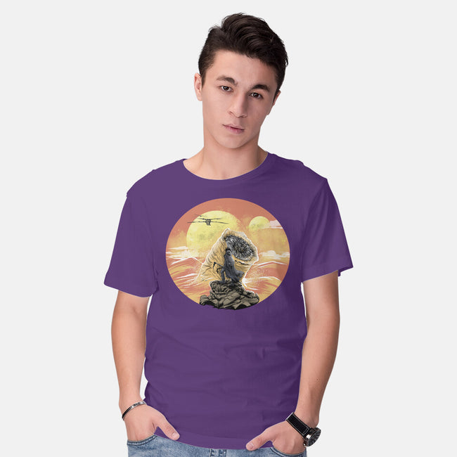 Wanderer Above The Sea Of Sand-Mens-Basic-Tee-zascanauta