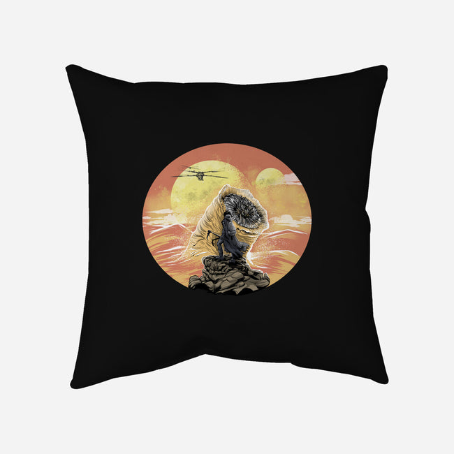 Wanderer Above The Sea Of Sand-None-Removable Cover w Insert-Throw Pillow-zascanauta