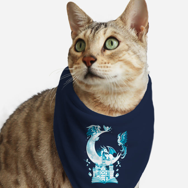 Magic Landscape Moon-Cat-Bandana-Pet Collar-Vallina84