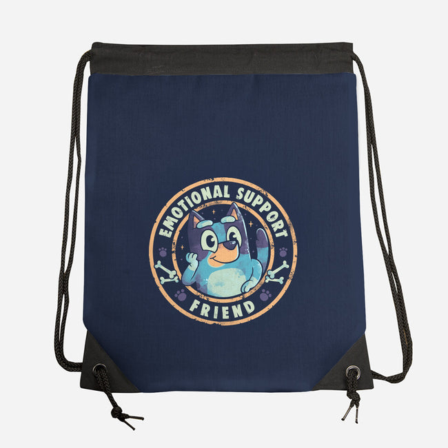 Emotional Support Friend-None-Drawstring-Bag-Arigatees