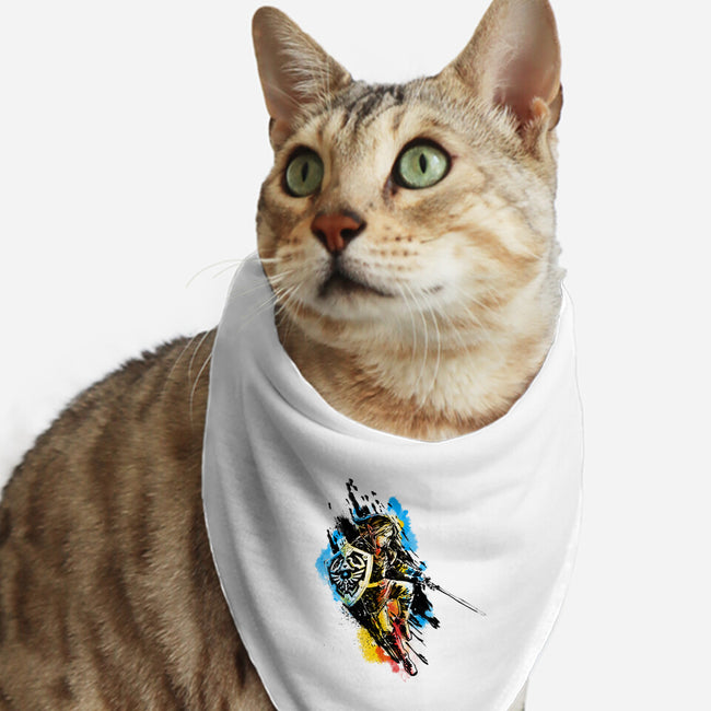 Linked-Cat-Bandana-Pet Collar-kharmazero