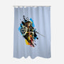 Linked-None-Polyester-Shower Curtain-kharmazero