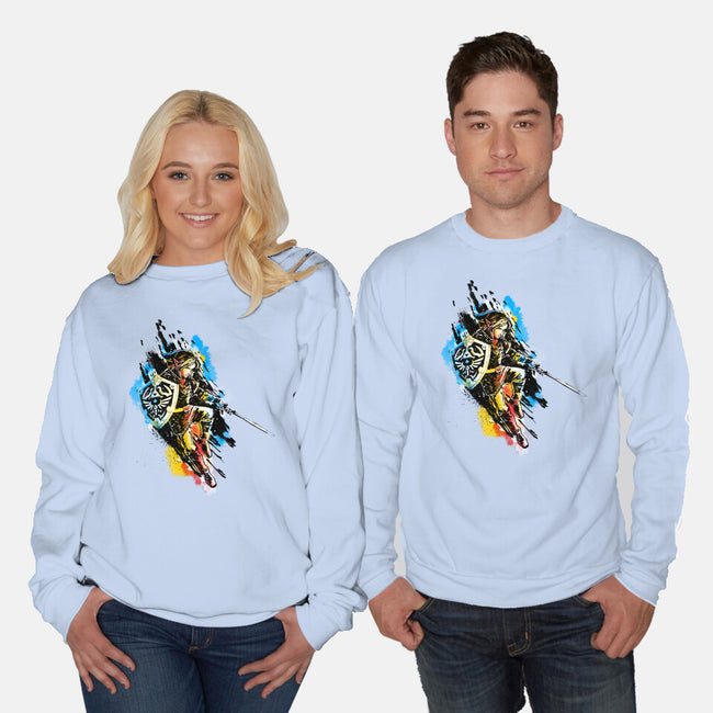 Linked-Unisex-Crew Neck-Sweatshirt-kharmazero