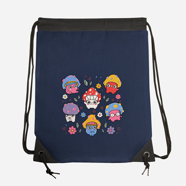 Cute But Psychedelic Mushrooms-None-Drawstring-Bag-tobefonseca