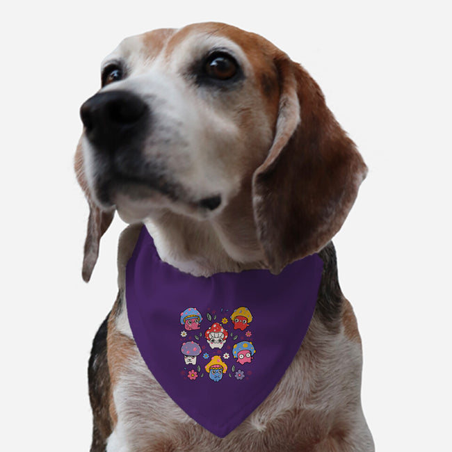 Cute But Psychedelic Mushrooms-Dog-Adjustable-Pet Collar-tobefonseca