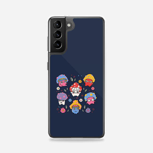 Cute But Psychedelic Mushrooms-Samsung-Snap-Phone Case-tobefonseca