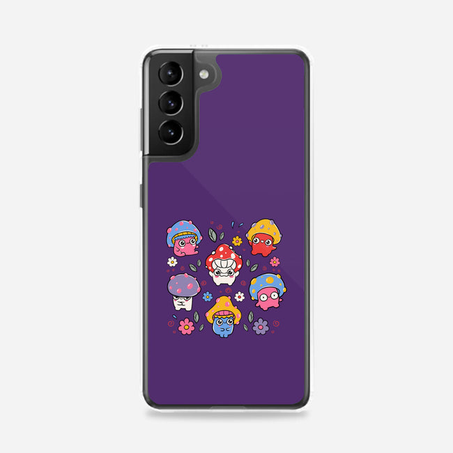 Cute But Psychedelic Mushrooms-Samsung-Snap-Phone Case-tobefonseca