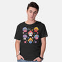 Cute But Psychedelic Mushrooms-Mens-Basic-Tee-tobefonseca