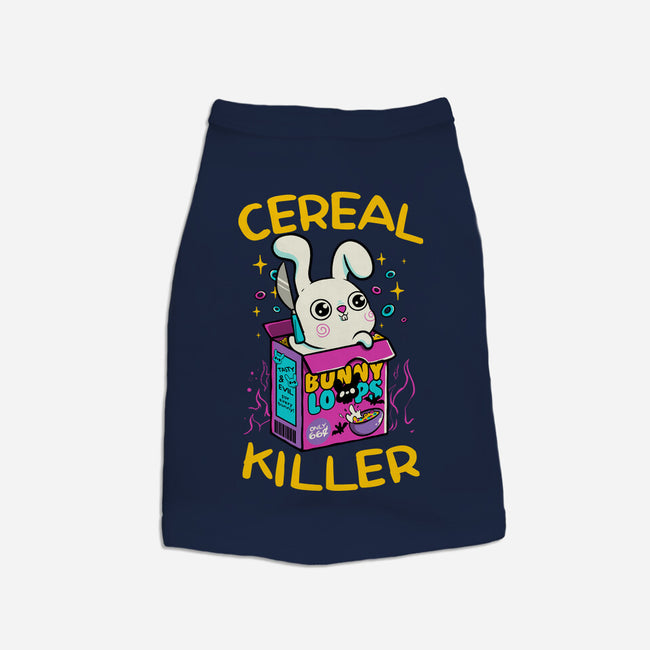 Cereal Killer Psycho Bunny-Dog-Basic-Pet Tank-tobefonseca