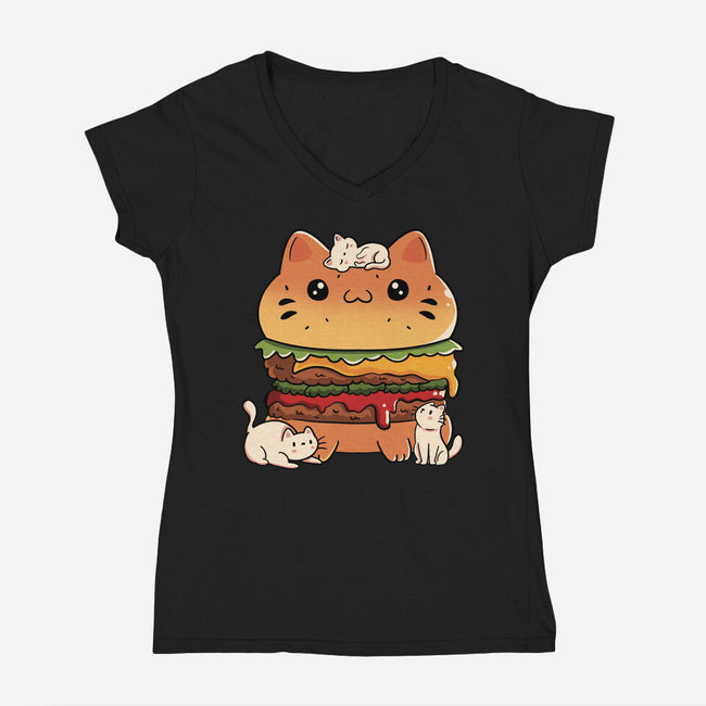 Catnivore Diet-Womens-V-Neck-Tee-tobefonseca