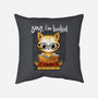 Sorry I'm Booked-None-Removable Cover-Throw Pillow-kharmazero