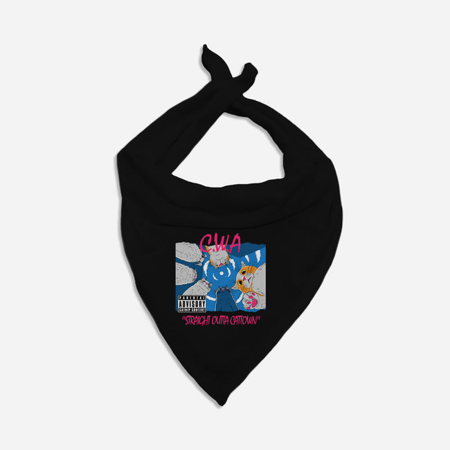 Straight Outta Cattown-Dog-Bandana-Pet Collar-naomori