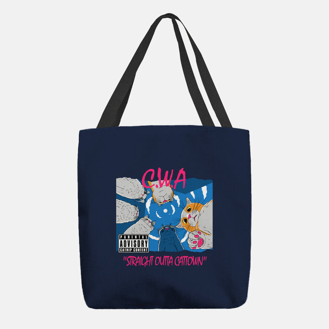 Straight Outta Cattown-None-Basic Tote-Bag-naomori