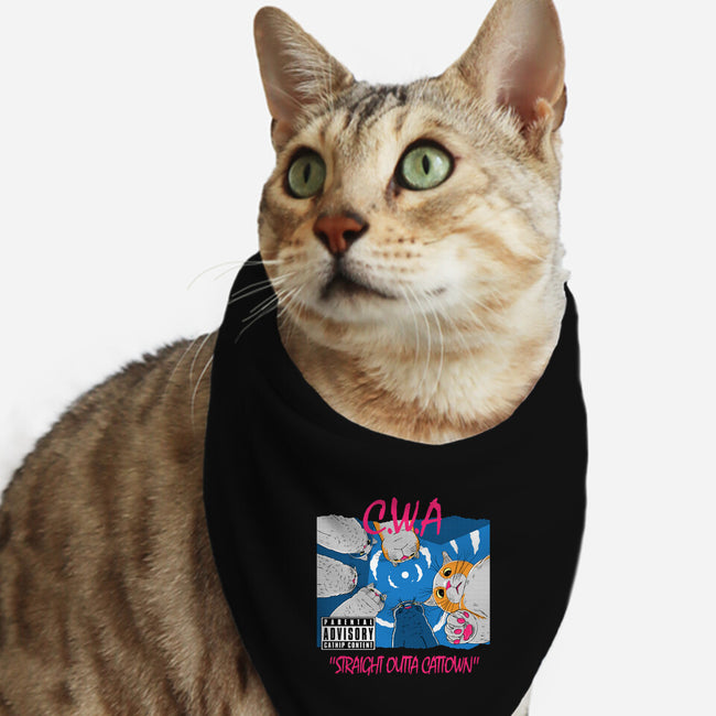 Straight Outta Cattown-Cat-Bandana-Pet Collar-naomori