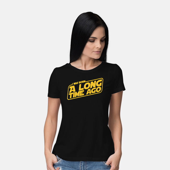 Born A Long Time Ago-Womens-Basic-Tee-retrodivision