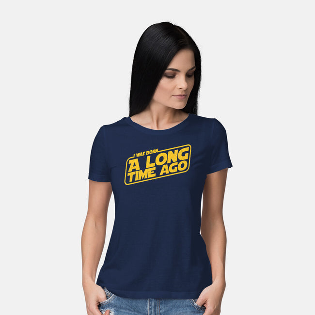 Born A Long Time Ago-Womens-Basic-Tee-retrodivision