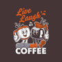 Live Laugh Coffee-Womens-Basic-Tee-Nemons