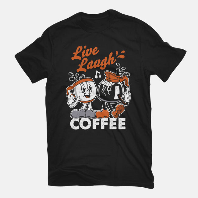Live Laugh Coffee-Mens-Premium-Tee-Nemons