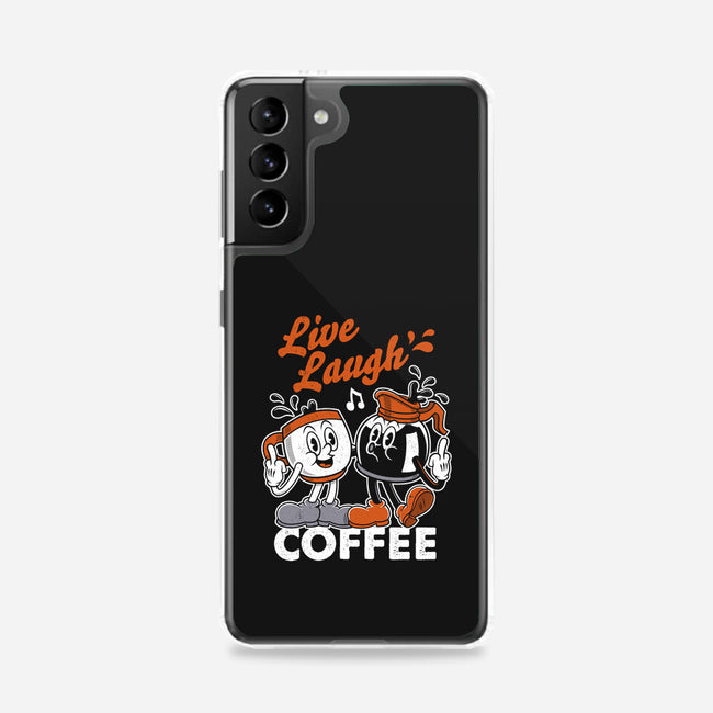 Live Laugh Coffee-Samsung-Snap-Phone Case-Nemons