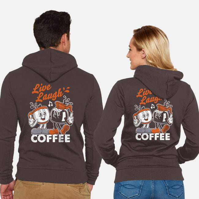 Live Laugh Coffee-Unisex-Zip-Up-Sweatshirt-Nemons