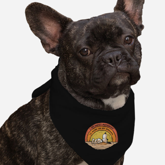 Working On My Dreams-Dog-Bandana-Pet Collar-zerobriant