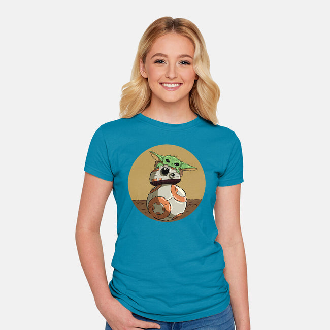 Bite My Robot-Womens-Fitted-Tee-nickzzarto