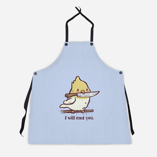 I Will End You-Unisex-Kitchen-Apron-kg07