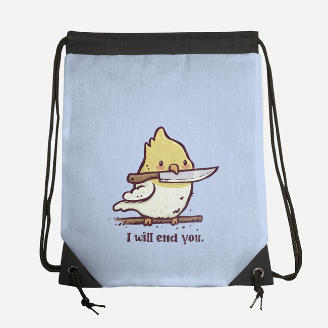 I Will End You-None-Drawstring-Bag-kg07