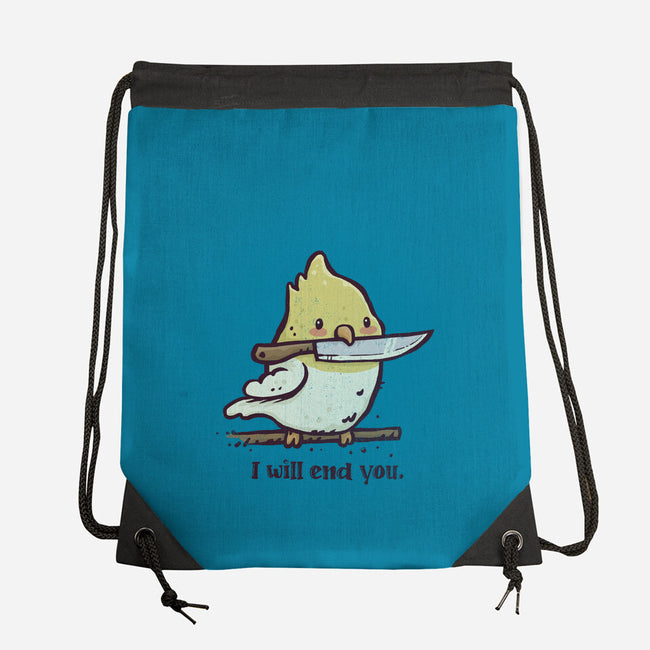 I Will End You-None-Drawstring-Bag-kg07