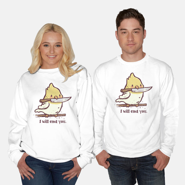 I Will End You-Unisex-Crew Neck-Sweatshirt-kg07