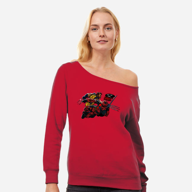 Not The Face-Womens-Off Shoulder-Sweatshirt-AndreusD