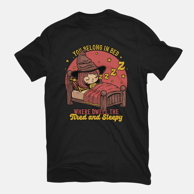 Witch Sleeping In Bed-Youth-Basic-Tee-Studio Mootant