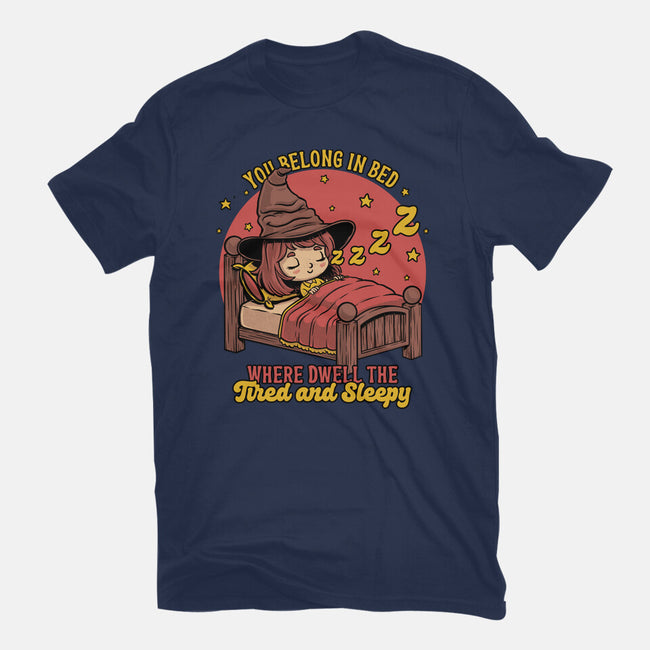 Witch Sleeping In Bed-Mens-Heavyweight-Tee-Studio Mootant