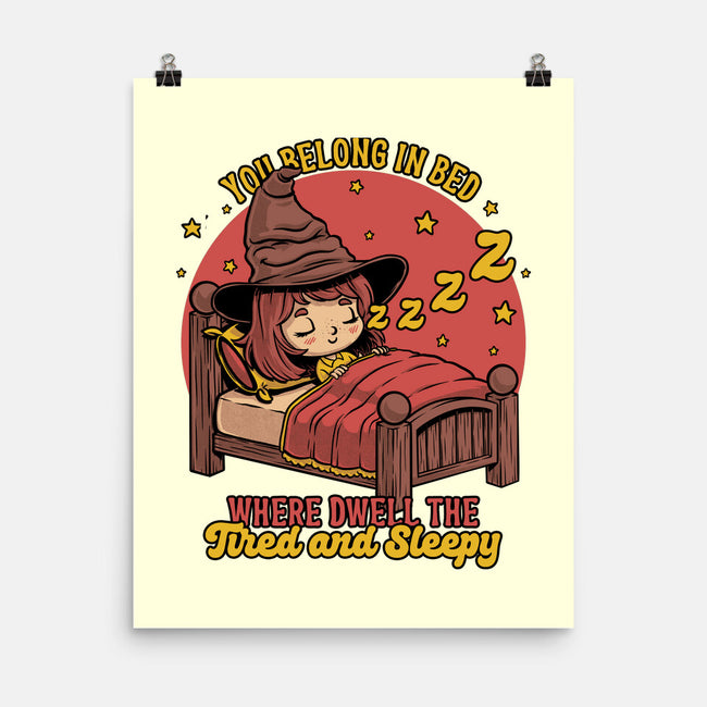 Witch Sleeping In Bed-None-Matte-Poster-Studio Mootant