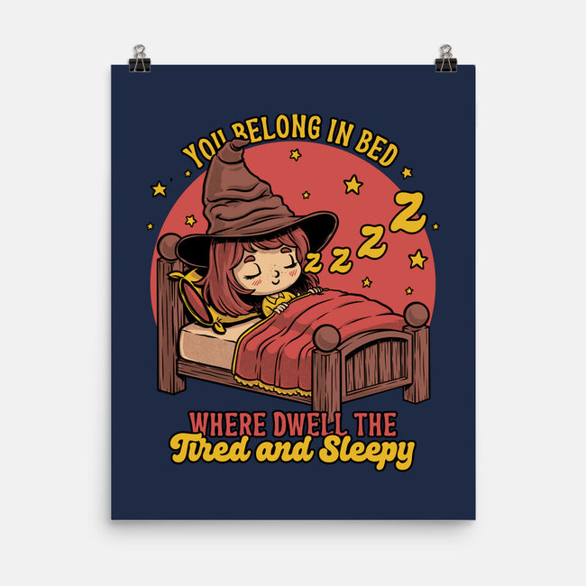 Witch Sleeping In Bed-None-Matte-Poster-Studio Mootant