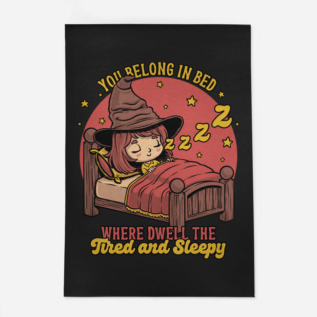 Witch Sleeping In Bed-None-Indoor-Rug-Studio Mootant