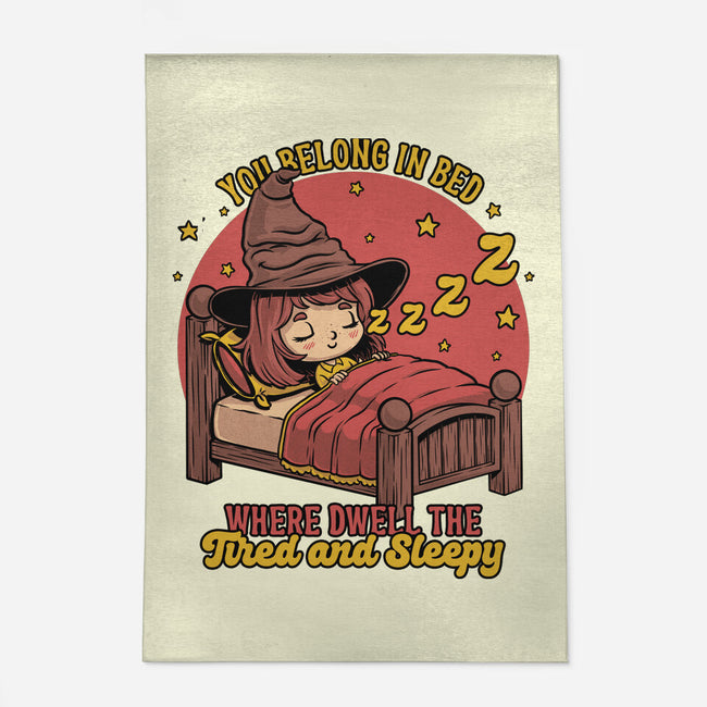 Witch Sleeping In Bed-None-Indoor-Rug-Studio Mootant