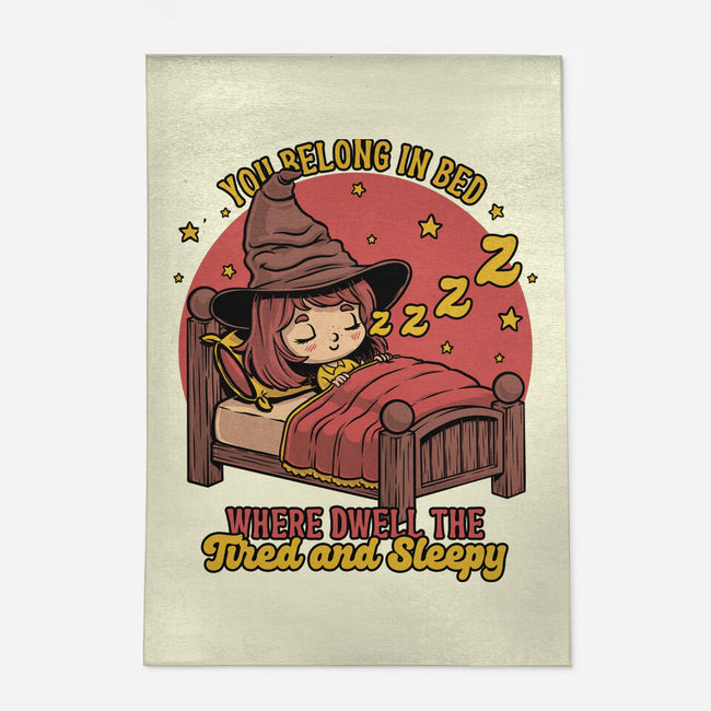 Witch Sleeping In Bed-None-Outdoor-Rug-Studio Mootant