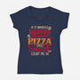 Count Me In-Womens-V-Neck-Tee-eduely