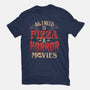 All I Need Is Pizza And Horror Movies-Mens-Premium-Tee-eduely