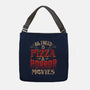 All I Need Is Pizza And Horror Movies-None-Adjustable Tote-Bag-eduely