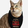 All I Need Is Pizza And Horror Movies-Cat-Bandana-Pet Collar-eduely