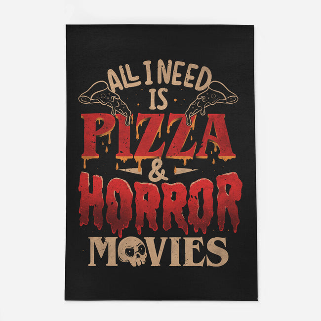 All I Need Is Pizza And Horror Movies-None-Outdoor-Rug-eduely