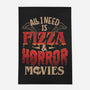 All I Need Is Pizza And Horror Movies-None-Outdoor-Rug-eduely