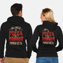 All I Need Is Pizza And Horror Movies-Unisex-Zip-Up-Sweatshirt-eduely
