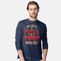 All I Need Is Pizza And Horror Movies-Mens-Long Sleeved-Tee-eduely