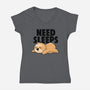 Need Sleeps-Womens-V-Neck-Tee-koalastudio