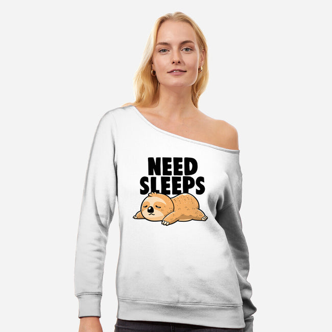Need Sleeps-Womens-Off Shoulder-Sweatshirt-koalastudio