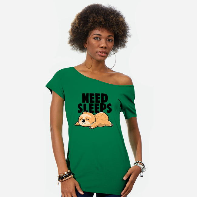 Need Sleeps-Womens-Off Shoulder-Tee-koalastudio